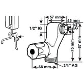 Cornat Maschinen-Anschlussventil